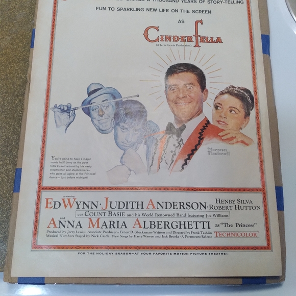 1960 Movie Ad - Cinderfella- Jerry Lewis, Judith Anderson, Ed Wynn... - Picture 14 of 15